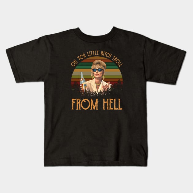 Oh You Little Bitch Troll From Hell Fitted Ladies Patsy Fabulous Kids T-Shirt by chaxue